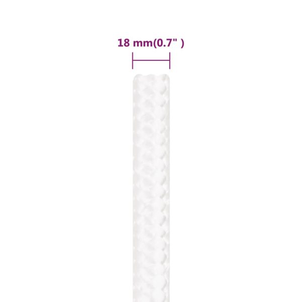 Corda Per Barca Completamente Bianca 18 Mm 100 M In Polipropilene - Image 6