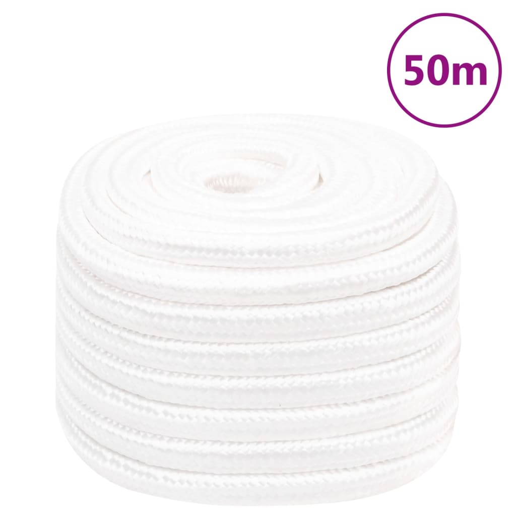 Corda Per Barca Completamente Bianca 20 Mm 50 M In Polipropilene