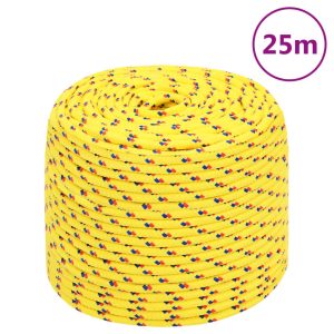 Corda Per Barca Gialla 8 Mm 25 M In Polipropilene