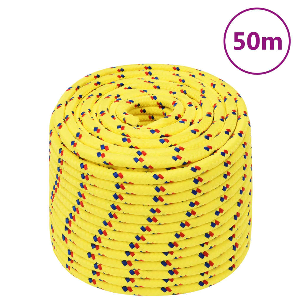 Corda Per Barca Gialla 12 Mm 50 M In Polipropilene