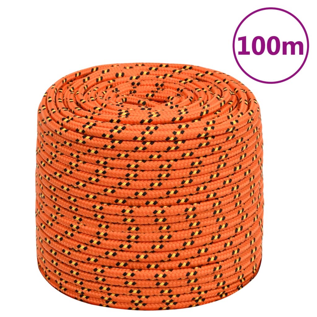 Corda Per Barca Arancione 6 Mm 100 M In Polipropilene