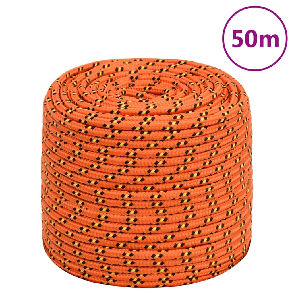 Corda Per Barca Arancione 8 Mm 50 M In Polipropilene