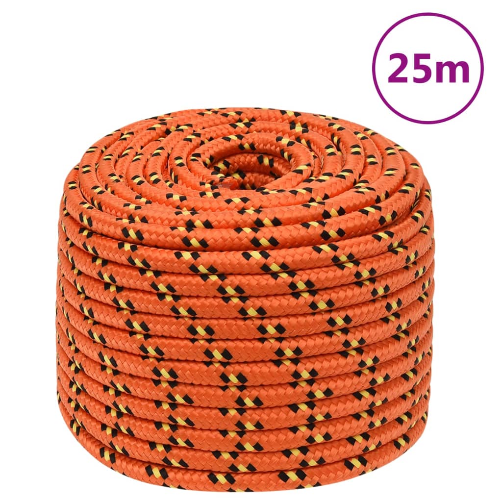 Corda Per Barca Arancione 14 Mm 25 M In Polipropilene