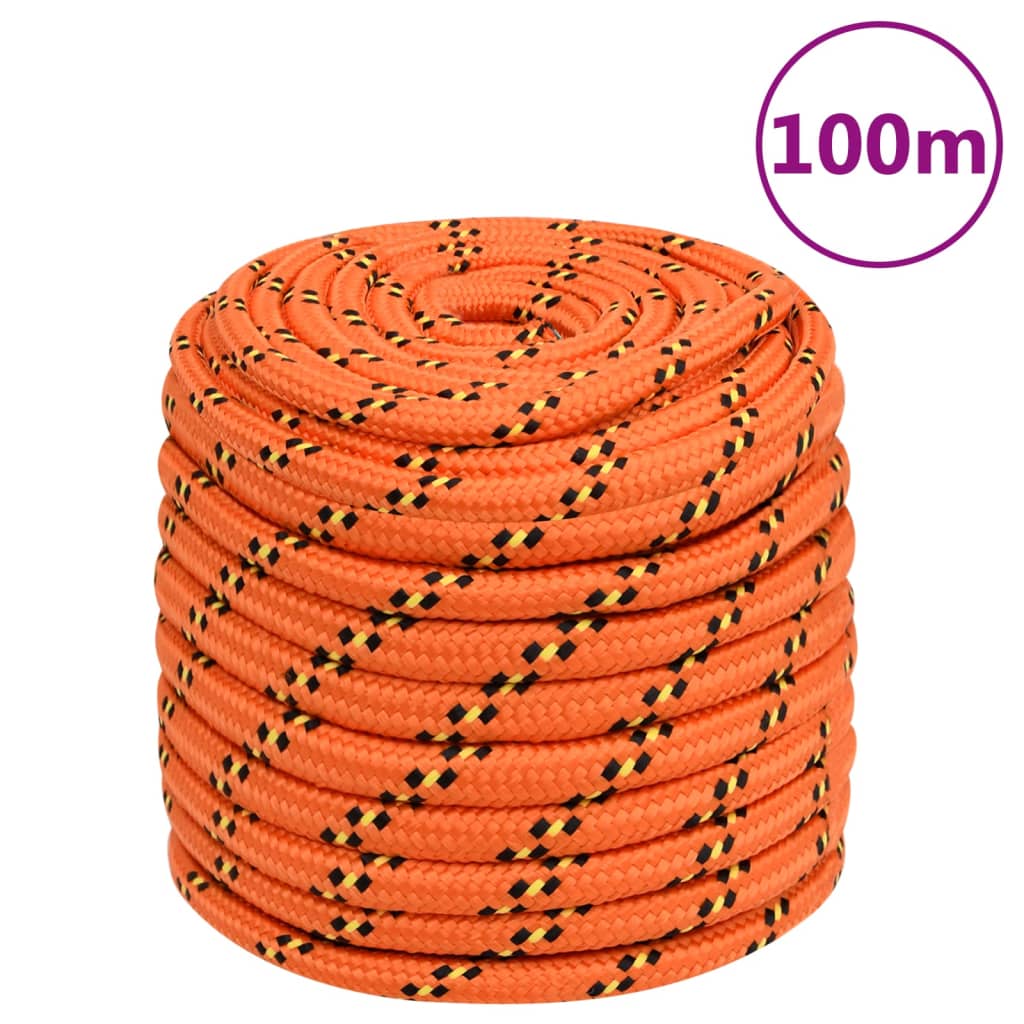 Corda Per Barca Arancione 16 Mm 100 M In Polipropilene