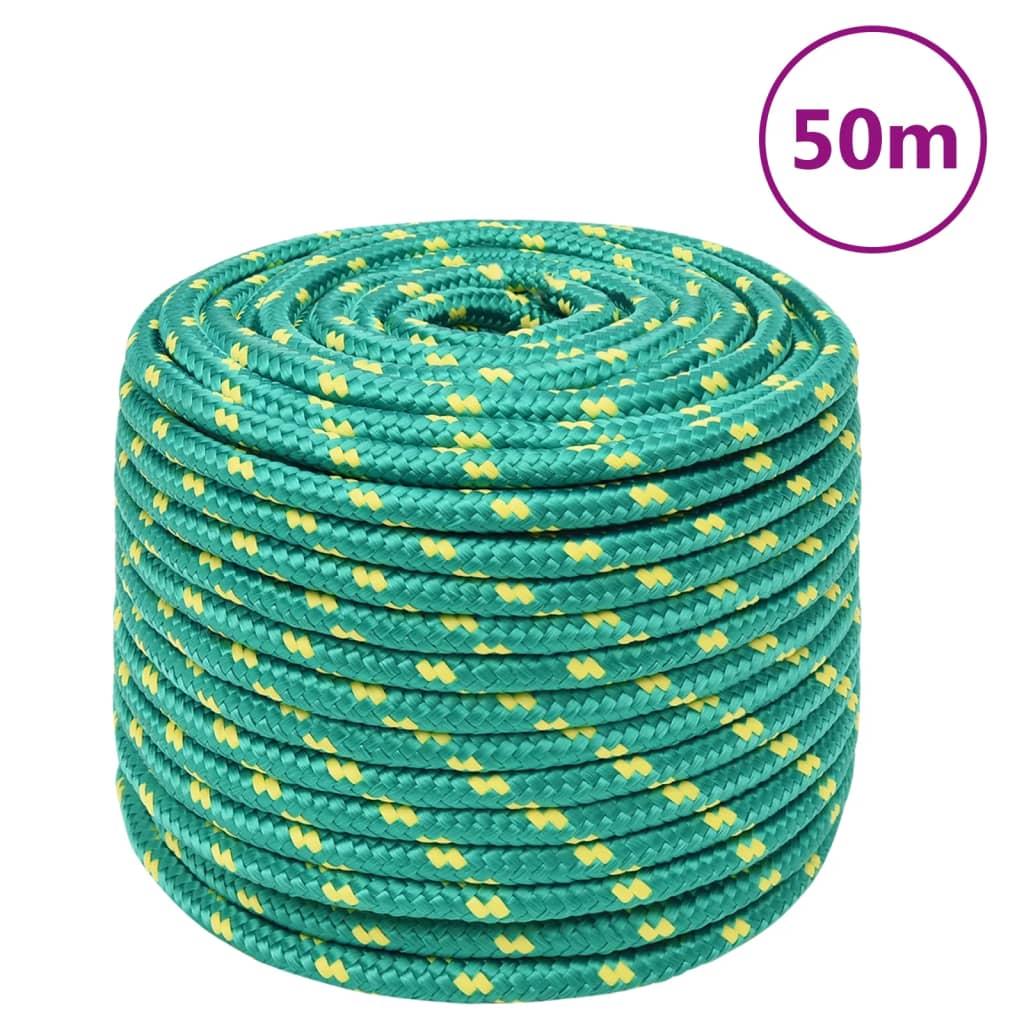 Corda Per Barca Verde 14 Mm 50 M In Polipropilene