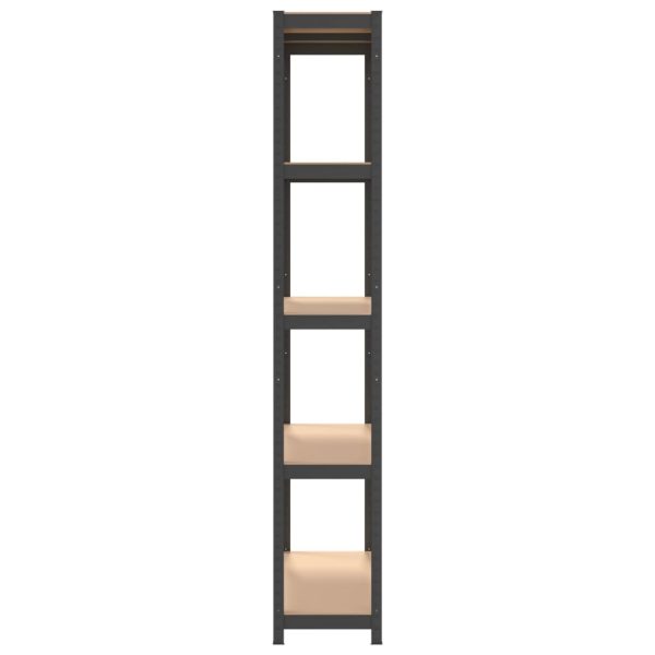 Mensole 5 Strati 3 Pz Antracite In Acciaio E Legno Multistrato - Image 6