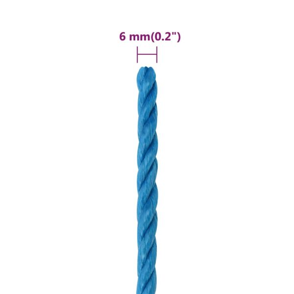 Corda Da Lavoro Blu 6 Mm 250 M In Polipropilene - Image 6