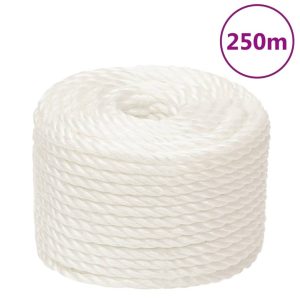 Corda Da Lavoro Bianca 10 Mm 250 M In Polipropilene