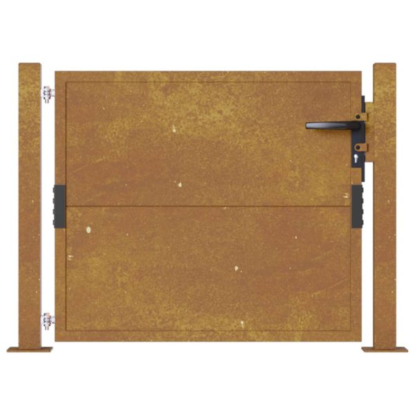 Cancello Da Giardino 105x105 Cm In Acciaio Corten - Image 4