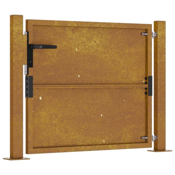 Cancello Da Giardino 105x105 Cm In Acciaio Corten - Image 5