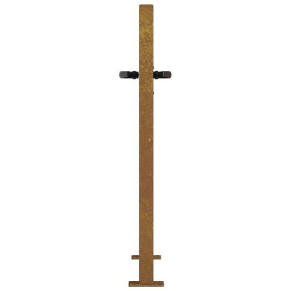 Cancello Da Giardino 105x105 Cm In Acciaio Corten - Image 6