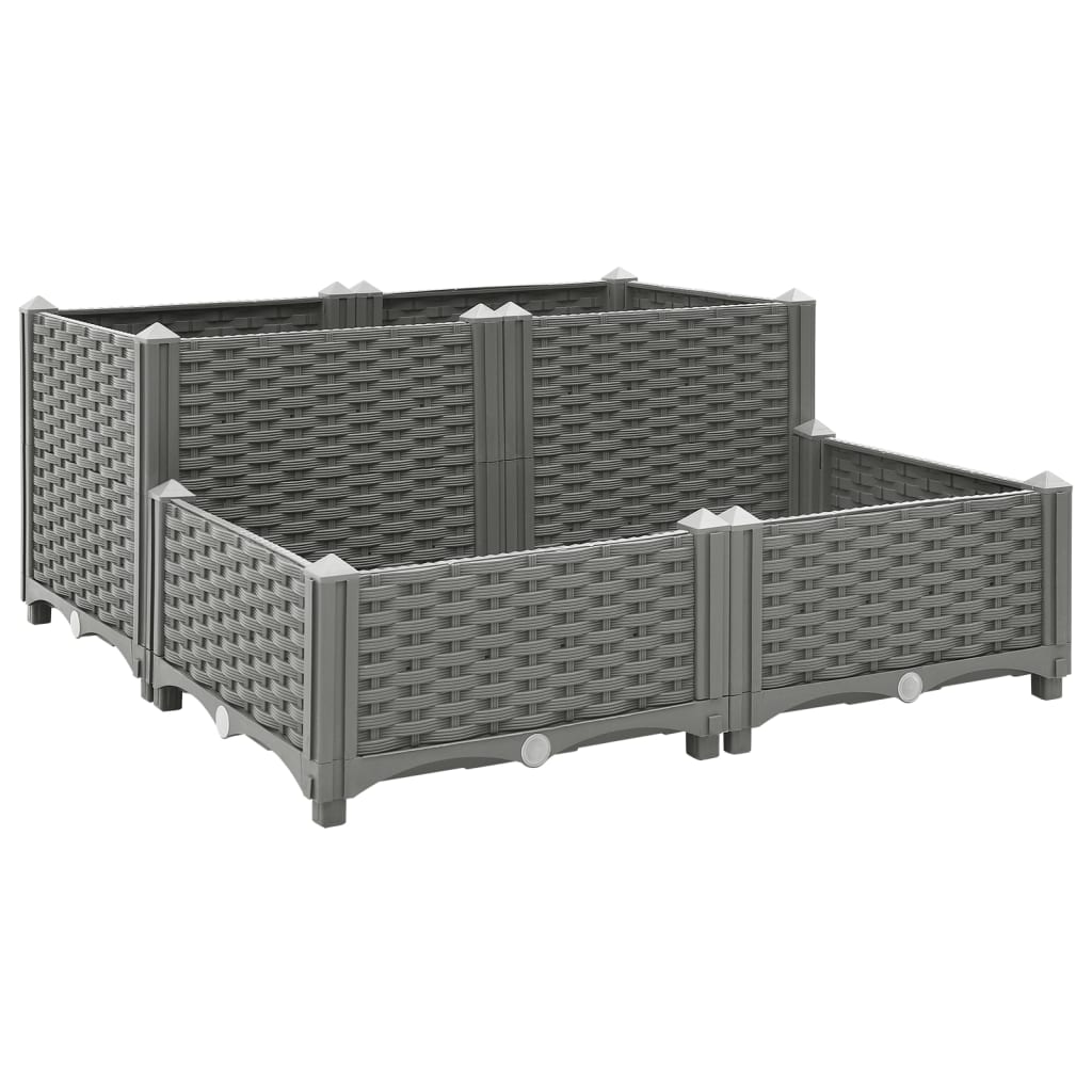 Fioriera Rialzata 80x80x38 Cm In Polipropilene