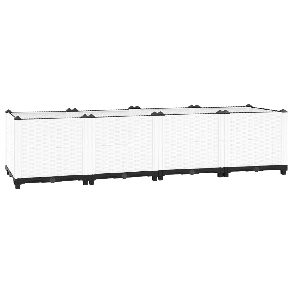 Fioriera Rialzata 160x40x38 Cm In Polipropilene