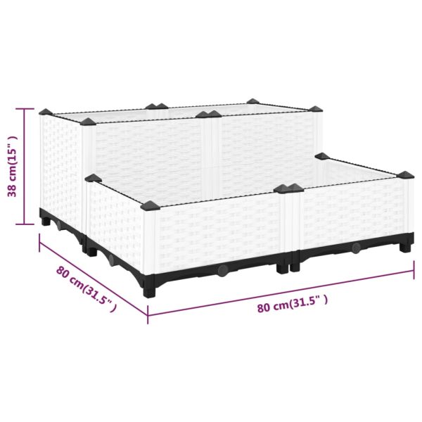 Fioriera Rialzata 80x80x38 Cm In Polipropilene - Image 6