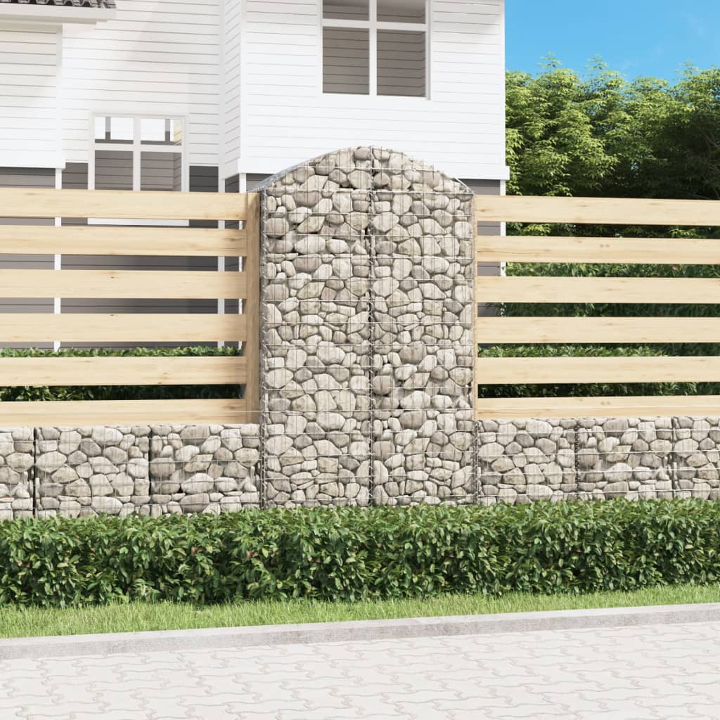 Cesto Gabbione Ad Arco 100x50x180/200 Cm Ferro Zincato