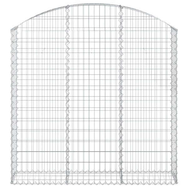 Cesto Gabbione Ad Arco 150x30x140/160 Cm Ferro Zincato - Image 3