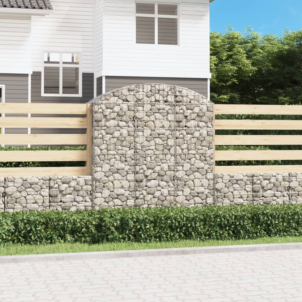 Cesto Gabbione Ad Arco 150x50x160/180 Cm In Ferro Zincato
