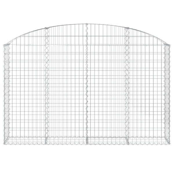Cesto Gabbione Ad Arco 200x30x120/140 Cm Ferro Zincato - Image 3
