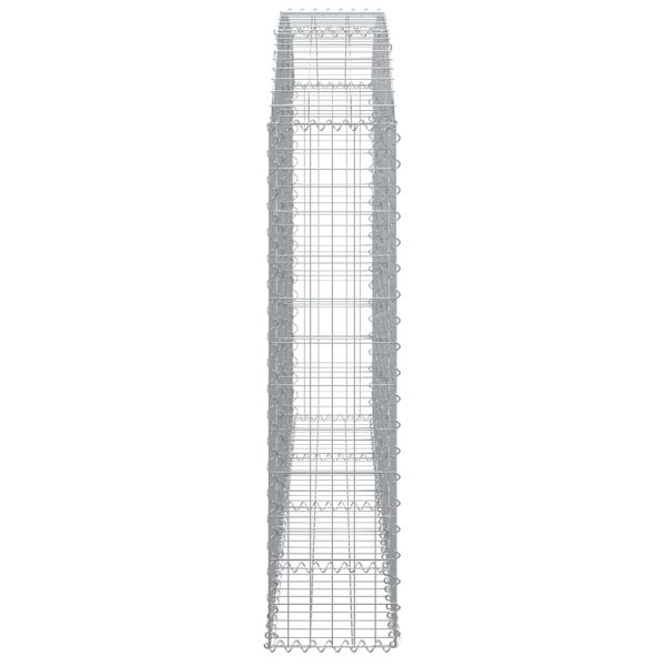Cesto Gabbione Ad Arco 200x30x120/140 Cm Ferro Zincato - Image 4