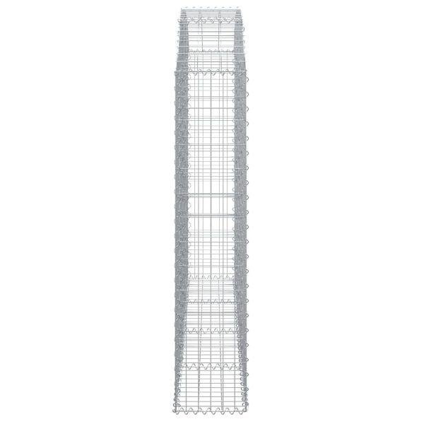 Cesto Gabbione Ad Arco 200x30x140/160 Cm Ferro Zincato - Image 4