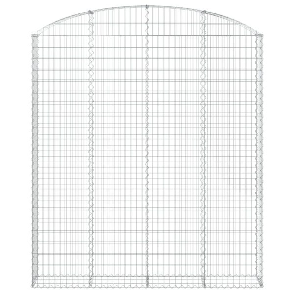Cesto Gabbione Ad Arco 200x30x220/240 Cm Ferro Zincato - Image 3