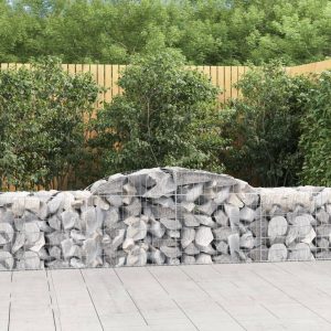 Cesto Gabbione Ad Arco 300x50x60/80 Cm Ferro Zincato