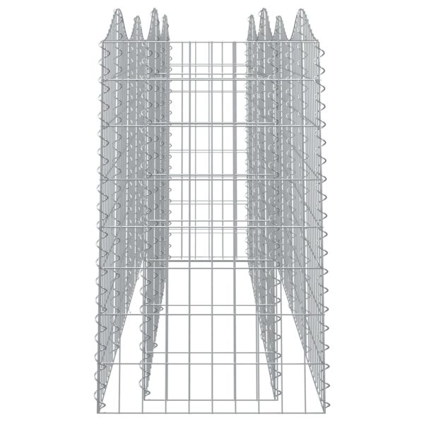 Gabbione Ad Arco Con Letto Rialzato 200x50x100 Cm Ferro Zincato - Image 4