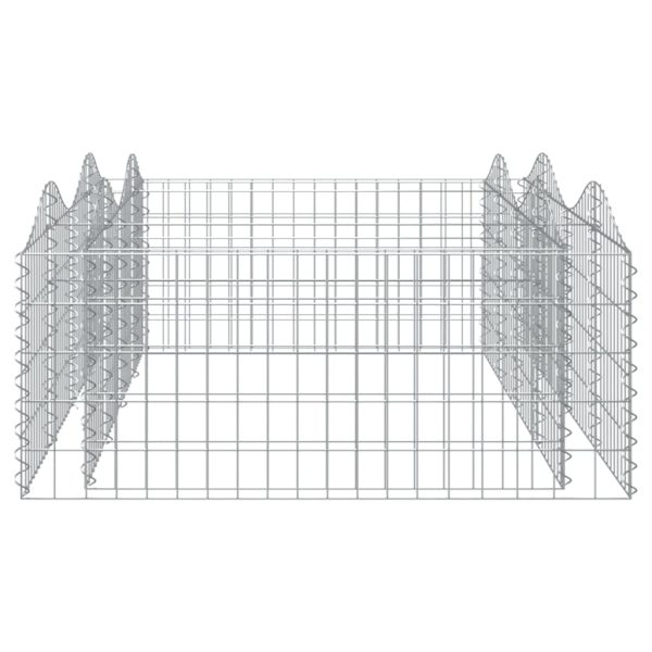 Gabbione Ad Arco Con Letto Rialzato 200x100x50 Cm Ferro Zincato - Image 4