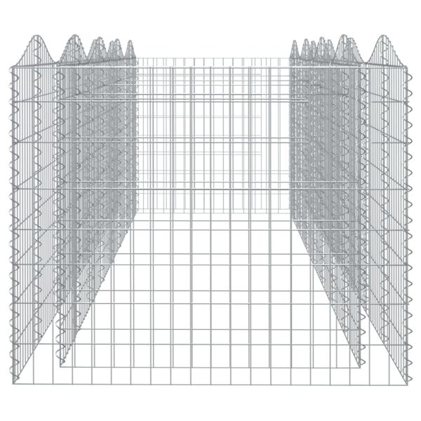 Gabbione Ad Arco Con Letto Rialzato 400x100x100cm Ferro Zincato - Image 4