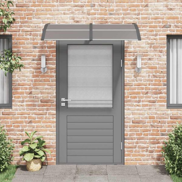 Tettoia Per Porta Nera 150x75 Cm Policarbonato - Image 3