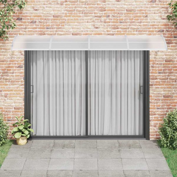 Tettoia Per Porta Grigia 350x100 Cm In Policarbonato - Image 3
