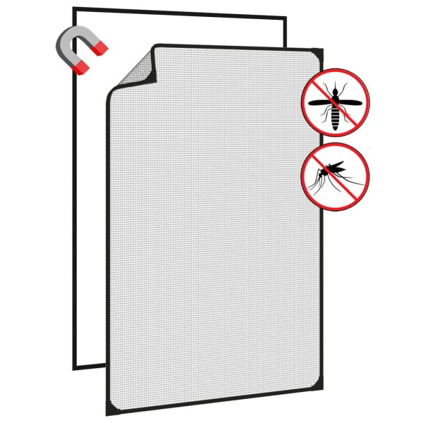 Zanzariera Magnetica Per Finestre Antracite 80x120 cm - Image 4