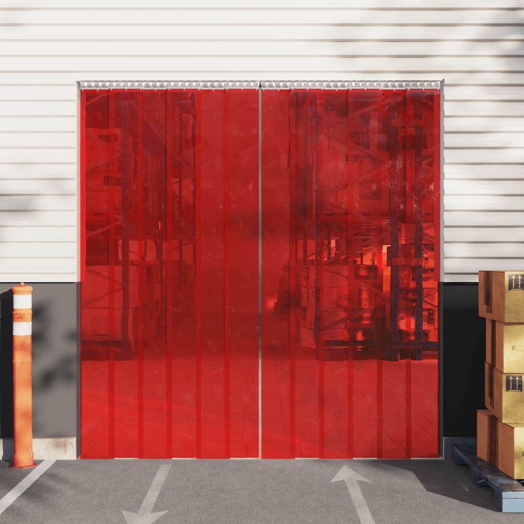 Tenda Per Porte Rossa 200 Mm X 1,6 Mm 50 M In Pvc