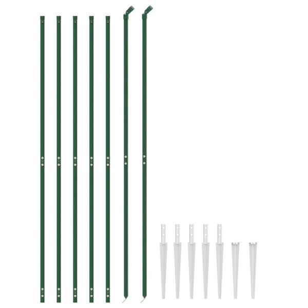 Recinzione A Rete Con Picchetti Ancoraggio Verde 1,4x10 M - Image 3