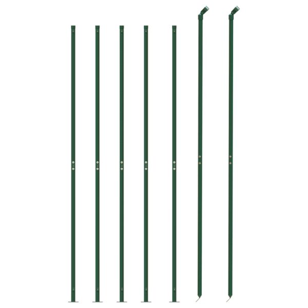 Recinzione A Rete Con Flangia Verde 1,6x10 M - Image 3