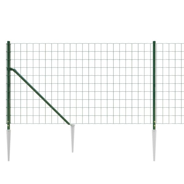Recinzione Metallica Con Picchetti Ancoraggio Verde 0,8x25 M - Image 4
