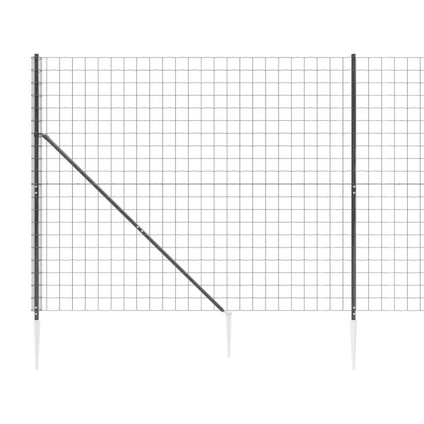 Recinzione Metallica Con Picchetti Ancoraggio Antracite 2x25 M - Image 4