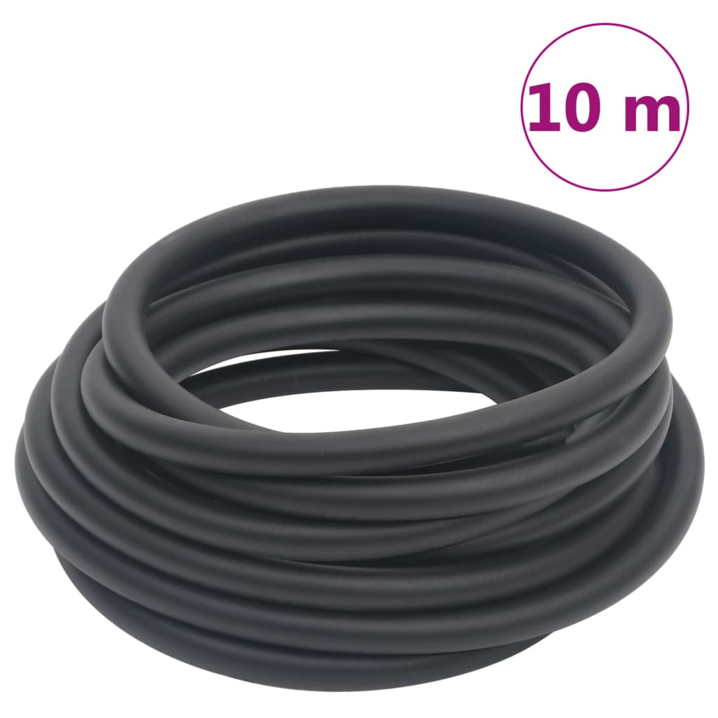Tubo Aria Ibrido Nero 0,6" 10 M In Gomma E Pvc