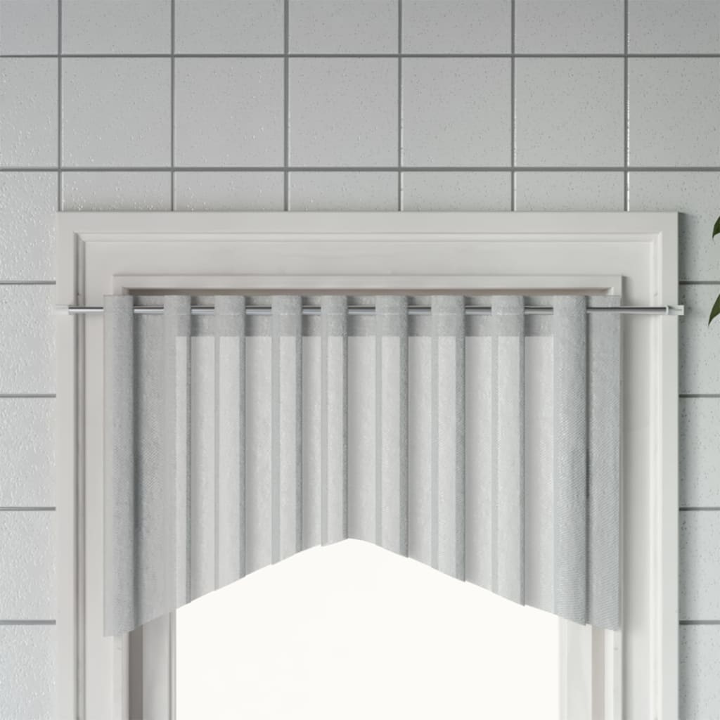 Binari Per Tende 2 Pz Bianco E Argento 90-130 Cm Alluminio