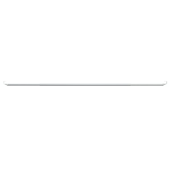 Binari Per Tende 2 Pz Bianco E Argento 90-130 Cm Alluminio - Image 4