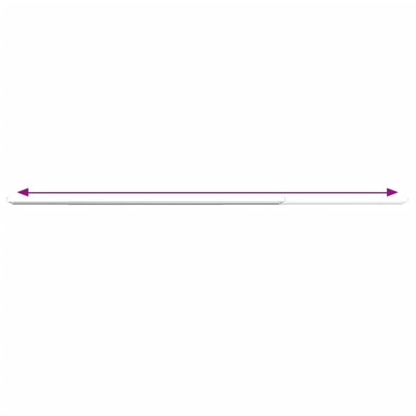 Binari Per Tende 2 Pz Bianco E Argento 90-130 Cm Alluminio - Image 5