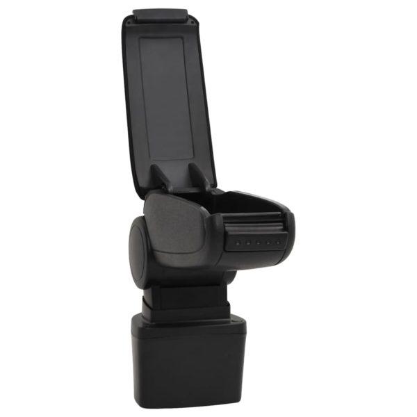 Bracciolo Per Auto Nero 14,5x31,5x(30-48) Cm In Abs - Image 4