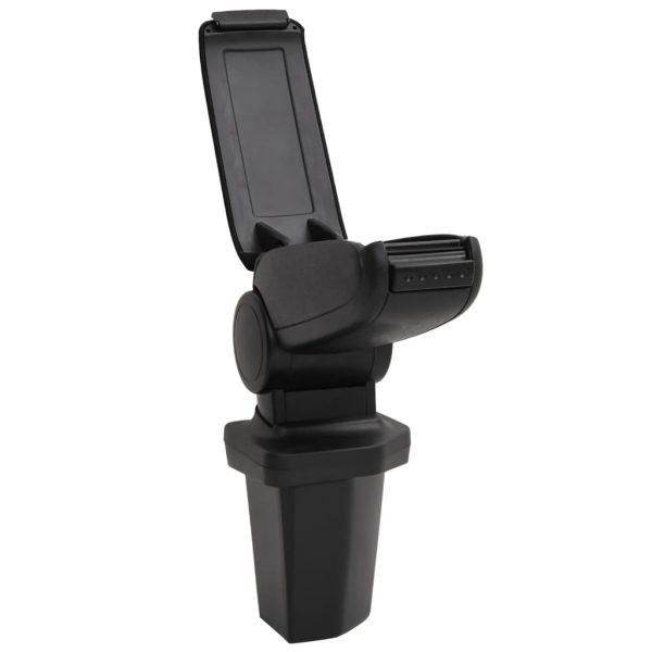 Bracciolo Per Auto Nero 15x32x(40-52) Cm In Abs - Image 4