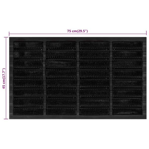 Zerbino Rettangolare 45x75 Cm In Gomma E Fibra Di Cocco - Image 6