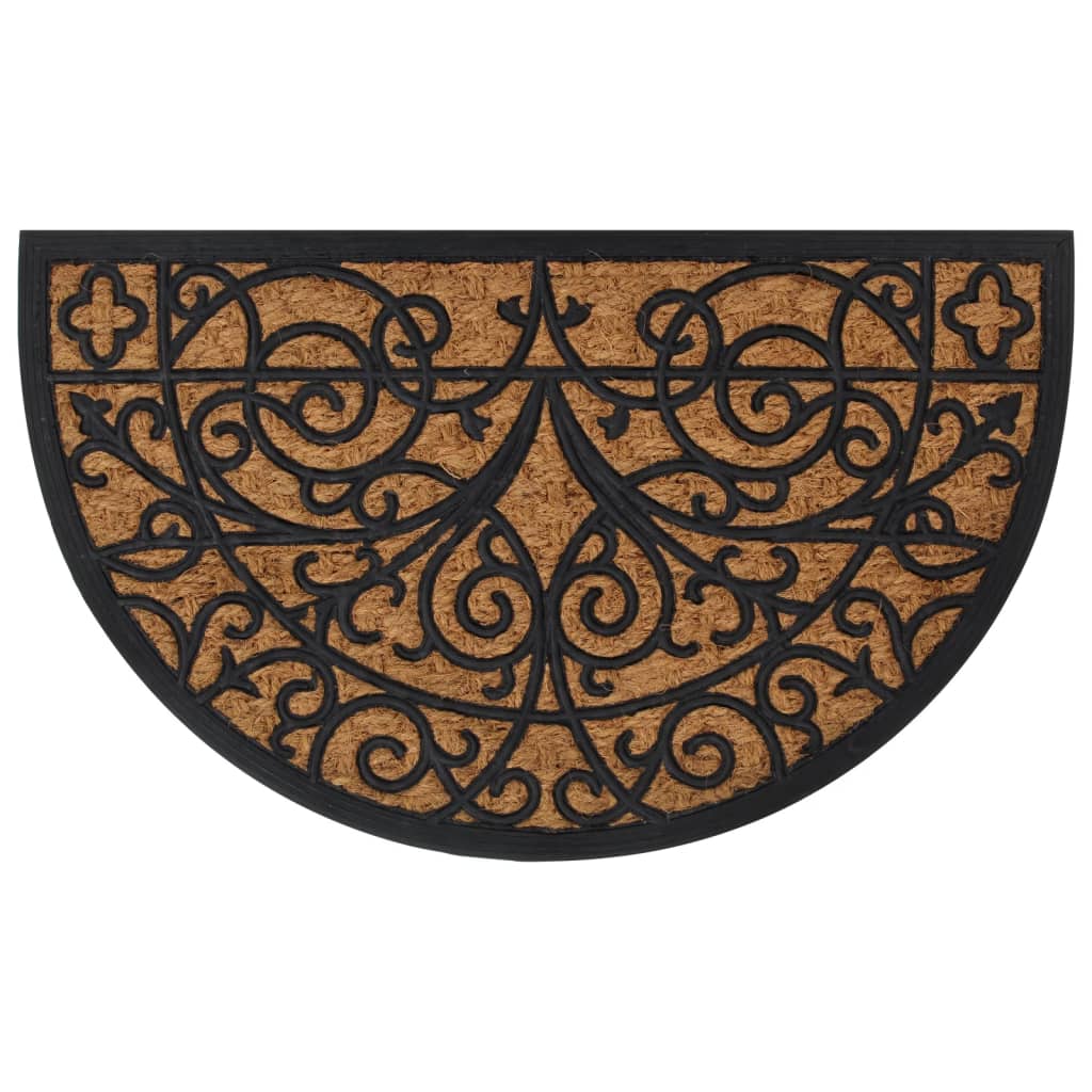 Zerbino Mezzo Rotondo 45x75 Cm In Gomma E Fibra Di Cocco