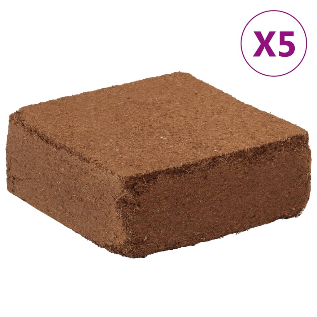 Blocchi In Fibra Di Cocco 5 Pz 5 Kg Ciascuno 25 Kg Totale