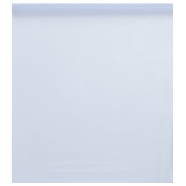 Pellicola Statica Smerigliata Bianco Trasparente 45x1000 Cm Pvc