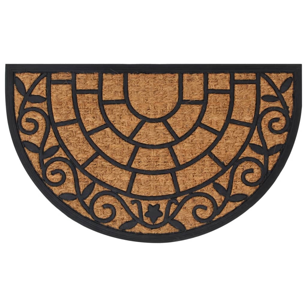 Zerbino Mezzo Rotondo 45x75 Cm In Gomma E Fibra Di Cocco