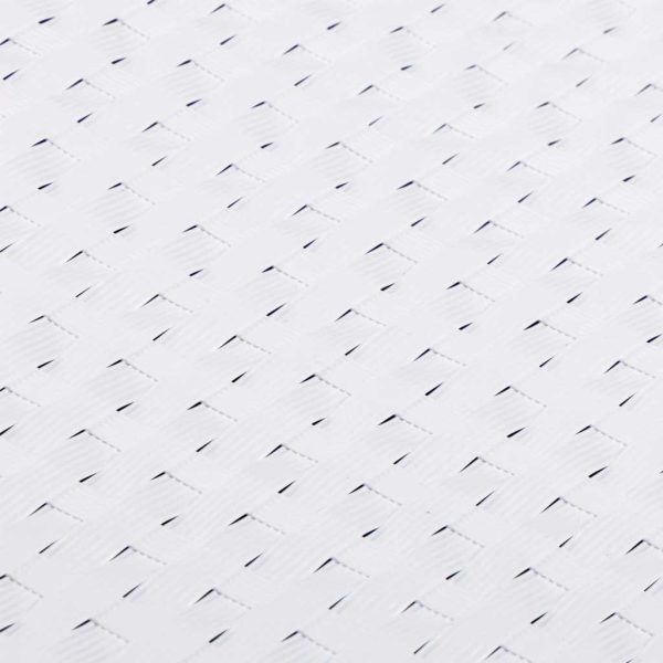 Paravento Da Balcone Bianco 400x80 Cm In Polyrattan - Image 6