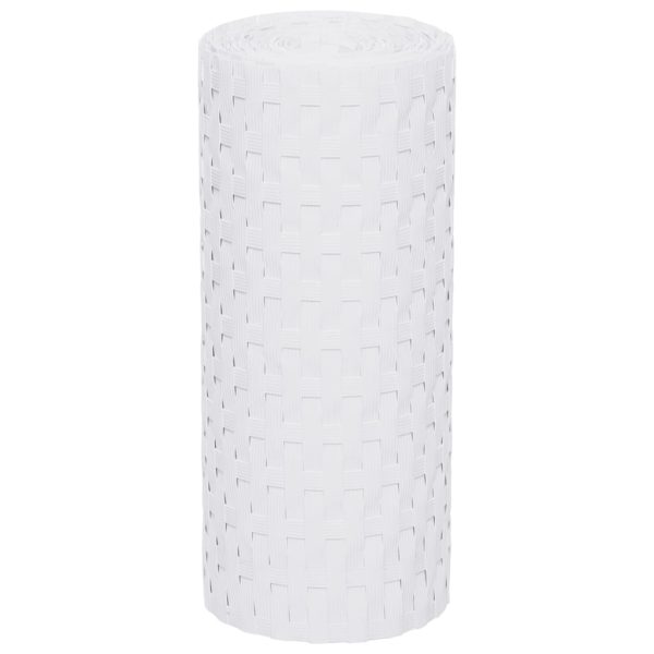 Schermi Da Balcone 10 Pz Bianchi 255x19 Cm In Polyrattan - Image 4